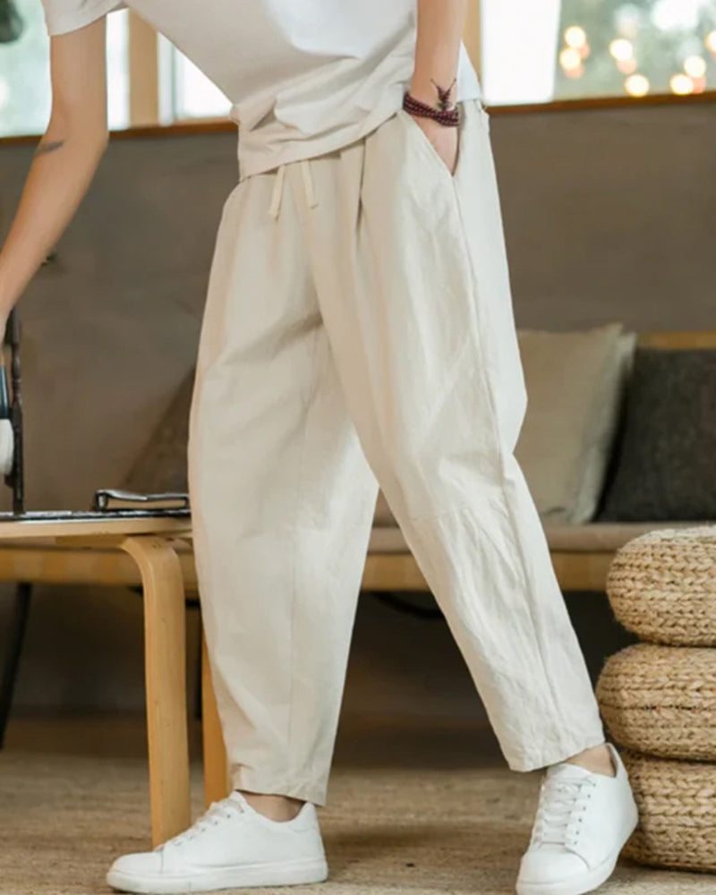 The Old Money Style Code™ | Pantaloni in Cotone Cancun